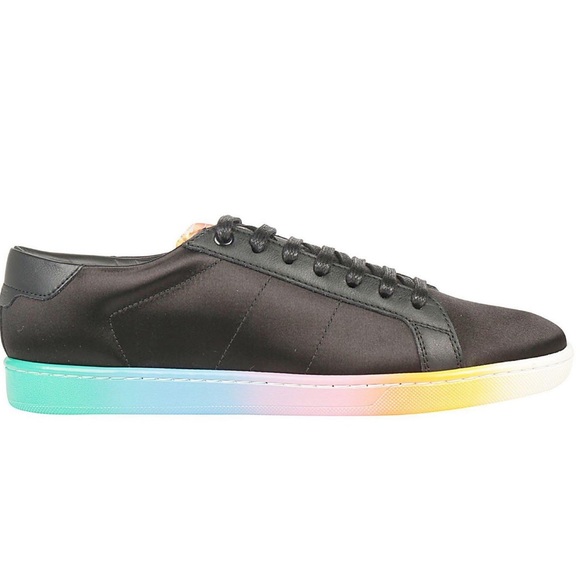 SAINT LAURENT - 🌈 Rainbow courtside sneakers, 7.5 - Picture 7 of 7